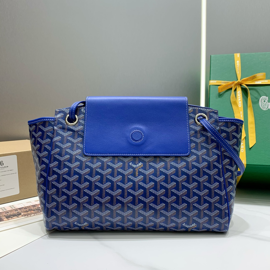 Rouette Souple Shoulder Bag In Blue